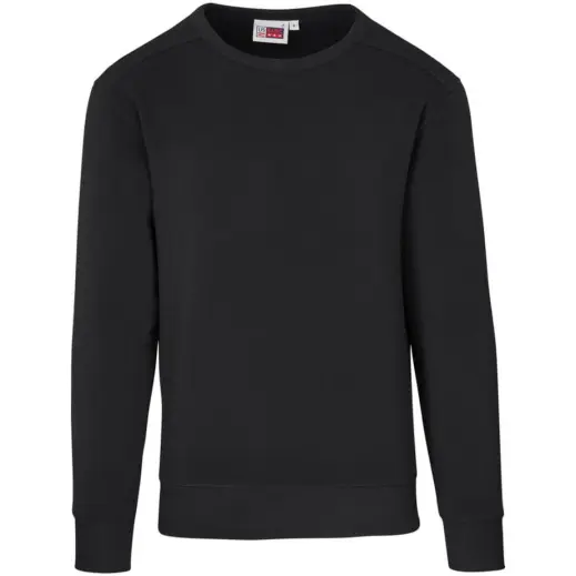 Mens Quinn Crew Neck Sweater Black Front